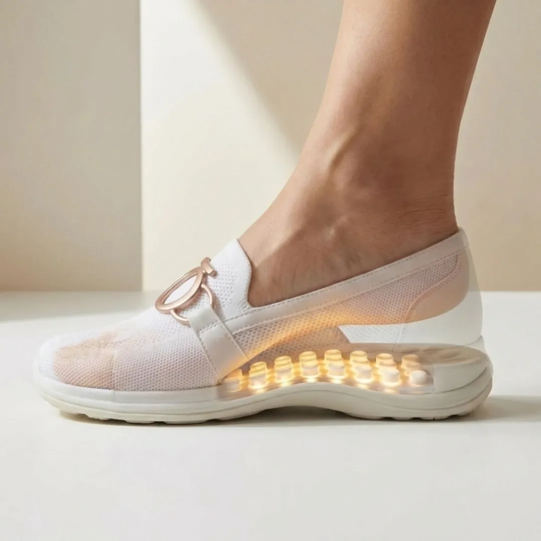 SÒMA OnWalk — capsule sotto l'arco plantare, vista laterale